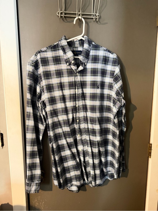Ralph Lauren Other - Ralph Lauren Men's Navy and Green Plaid Button-Down Shirt